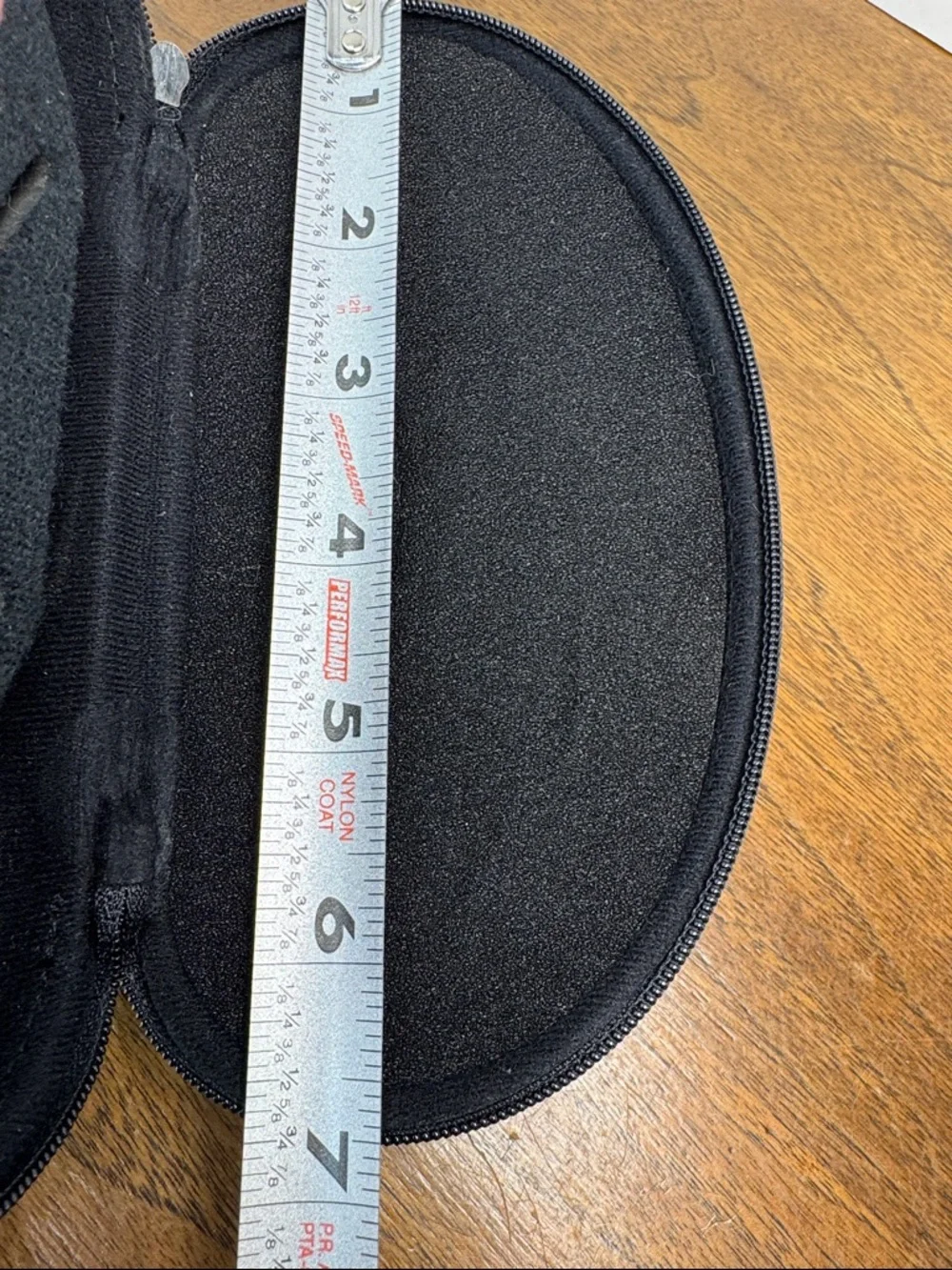 Oakley Black Textured Hard Shell Sunglass Case with Silver Logo